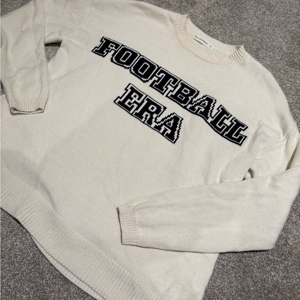 ‘Football Era’ Winners cream-coloured Knit Sweater